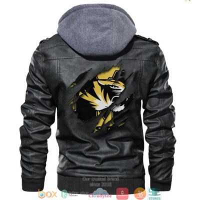 Missouri Tigers NCAA Black Motorcycle Leather Jacket LJ1811