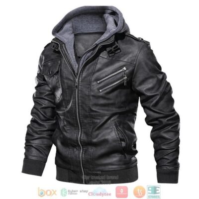 Nebraska Cornhuskers NCAA Black Leather Jacket LJ1873 1