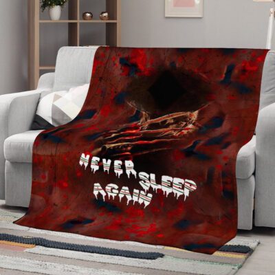 Never Sleep Again Fleece Blanket 1