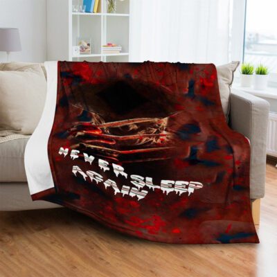 Never Sleep Again Fleece Blanket 2