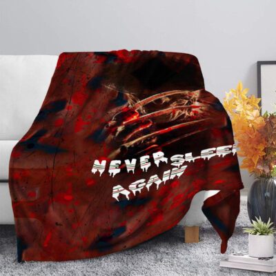 Never Sleep Again Fleece Blanket 7