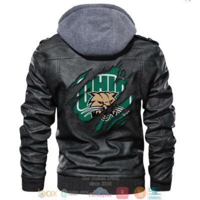 Ohio Bobcats NCAA Black Leather Jacket LJ2103
