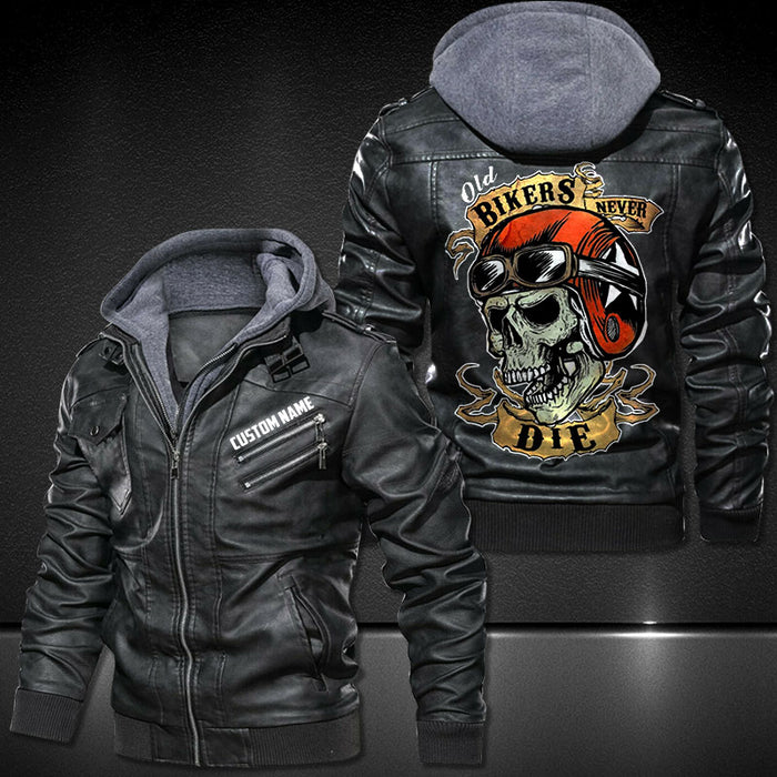 Old Bikers Never Die Leather Jacket LJ4507 – Let the colors inspire you!