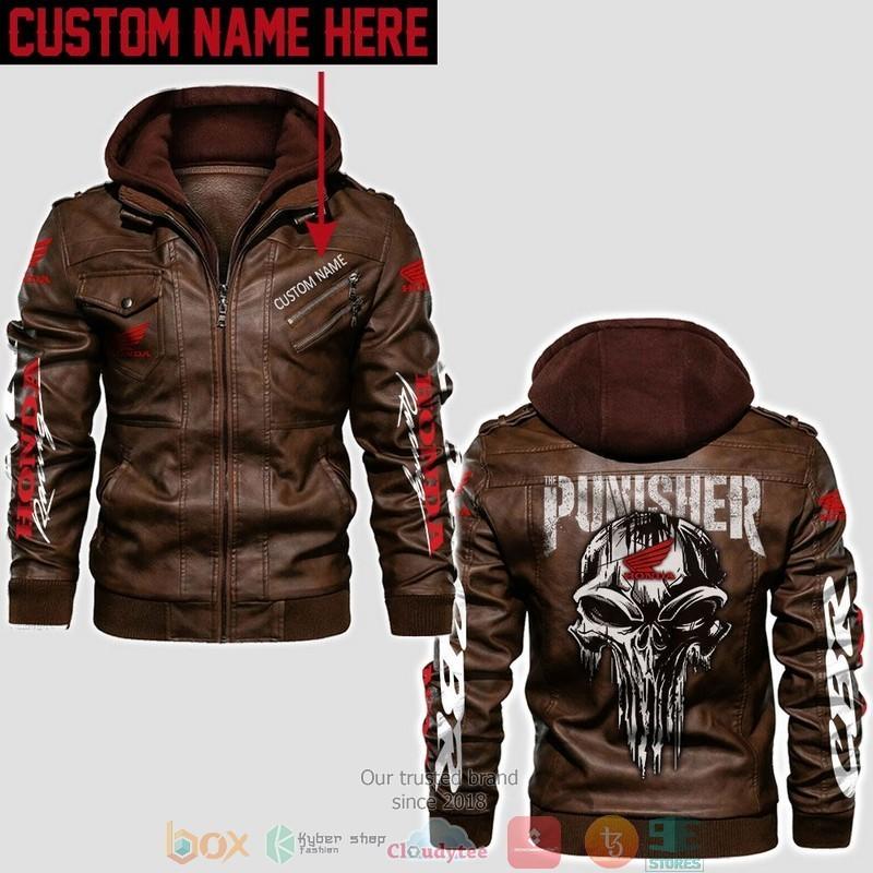 Personalized Honda CBR Punisher Skull Leather Jacket LJ2165 – Let the ...