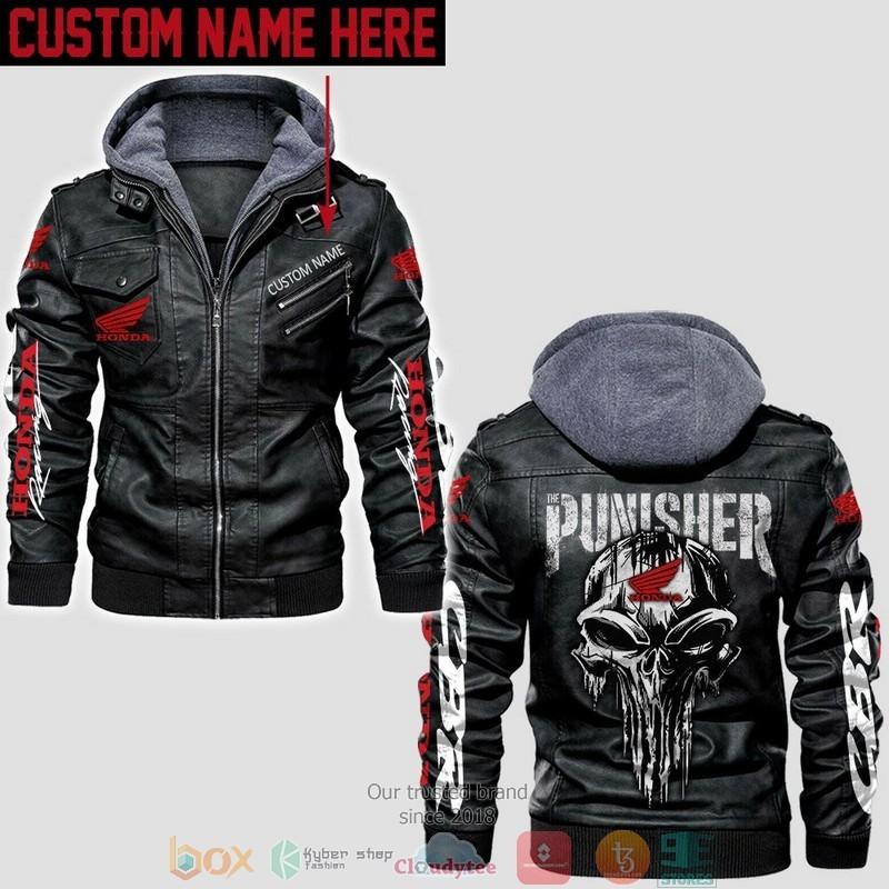 Personalized Honda CBR Punisher Skull Leather Jacket LJ2165 – Let the ...