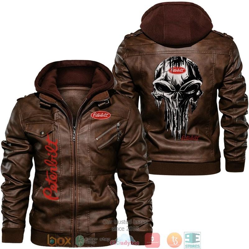 Peterbilt Punisher Skull Leather Jacket LJ2204 – Let the colors inspire ...