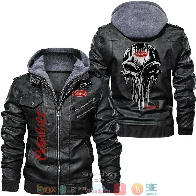 Peterbilt Punisher Skull Leather Jacket LJ2204 – Let the colors inspire ...