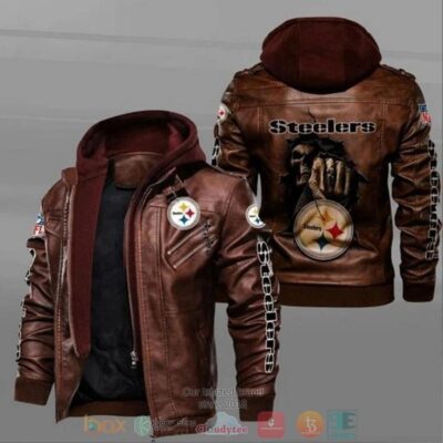 Pittsburgh Steelers NFL Grim Reaper Leather Jacket LJ2240