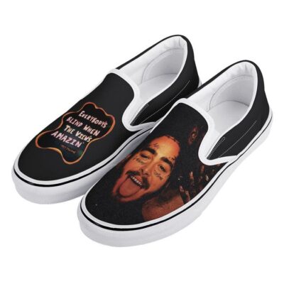 Post Malone Slip-On Shoes Low Top Sneaker For Fans 1 Post Malone Slip On Shoes Low Top Sneaker For Fans 1 1
