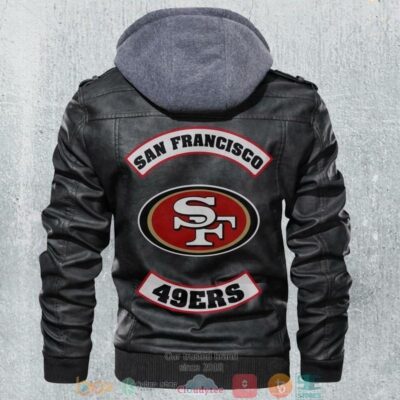 San Francisco 49ers NFL Football Black Leather Jacket LJ2334