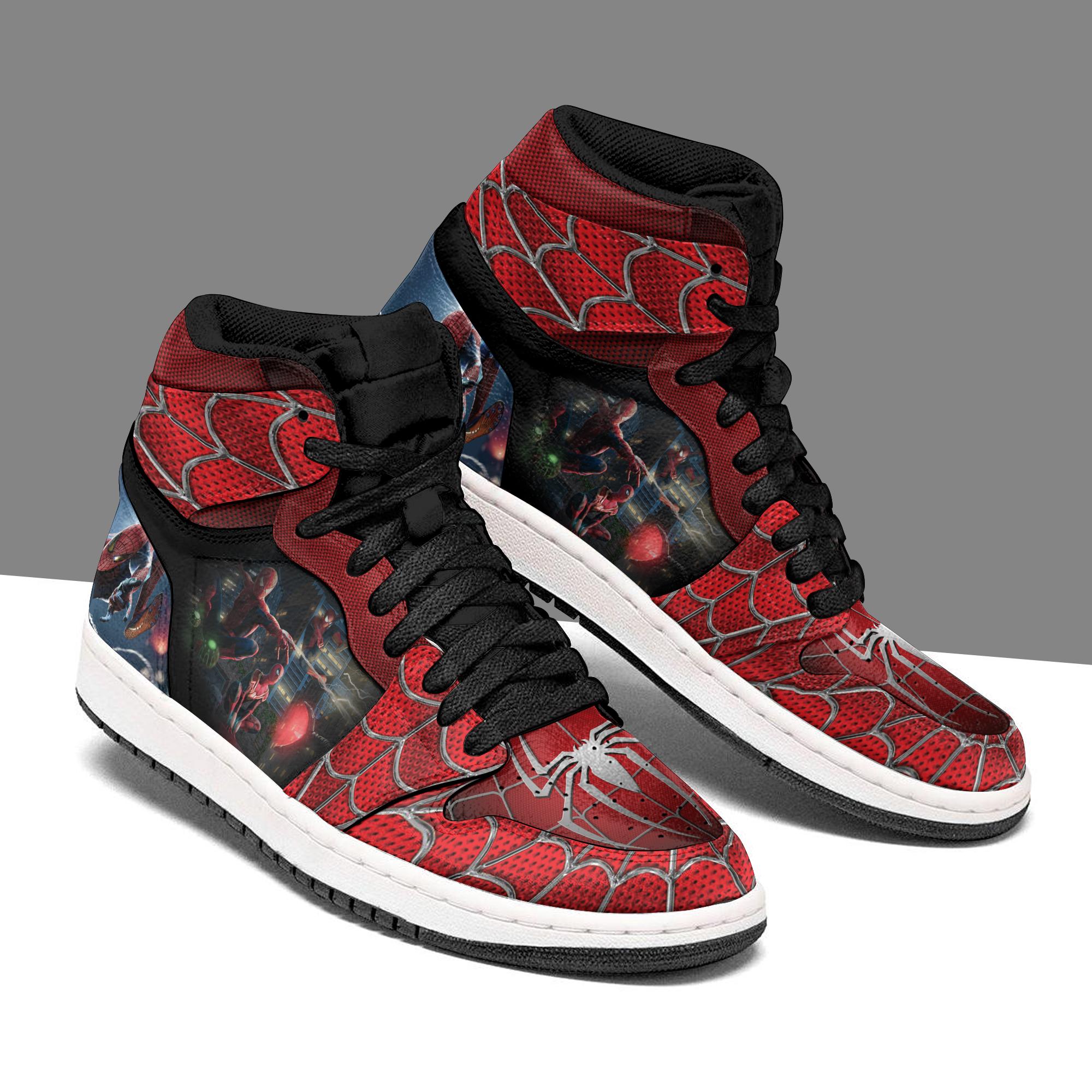 Spider-Man Far From Home Air Jordan 1 High Top Sneakers Custom Shoes ...