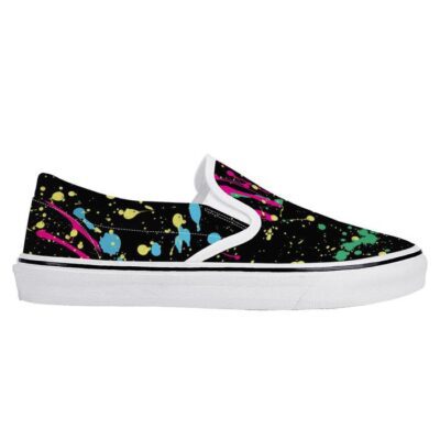 Splatter Slip On Shoes Low Top Sneaker For Fans 3