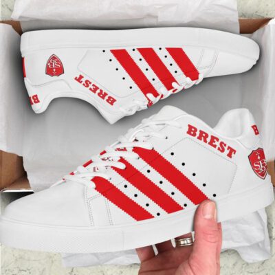 Stade Brestois 29 Low Top Leather Stan Smith Shoes - White Sole SST1603