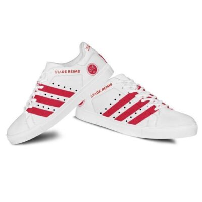Stade de Reims Low Top Leather Stan Smith Shoes - White Sole SST1613 2 Sneaker For Fans - White Sole