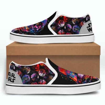Star Wars Darth Vader Purple Black Bling Patterns Disney Graphic Cartoon Unisex Slip On Low Top Canvas Shoes 2 Star Wars Darth Vader Purple Black Bling Patterns Disney Graphic Cartoon Unisex Slip On Low Top Canvas Shoes 2