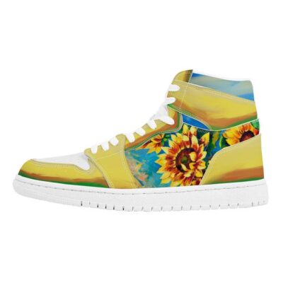 Sunflower Sneaker Air Jordan 1 Custom Sneakers For Fans 1