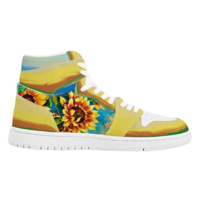Sunflower Sneaker Air Jordan 1 Custom Sneakers For Fans 2