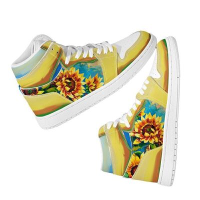 Sunflower Sneaker Air Jordan 1 Custom Sneakers For Fans 3