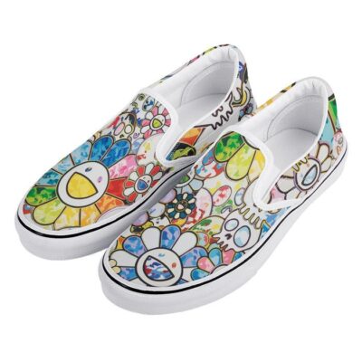 Takashi Murakami Sunflower Slip On Shoes Low Top Sneaker For Fans 1 1