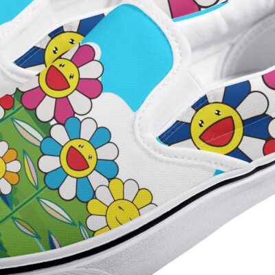 Takashi Murakami Sunflower Slip On Shoes Low Top Sneaker For Fans 3 3