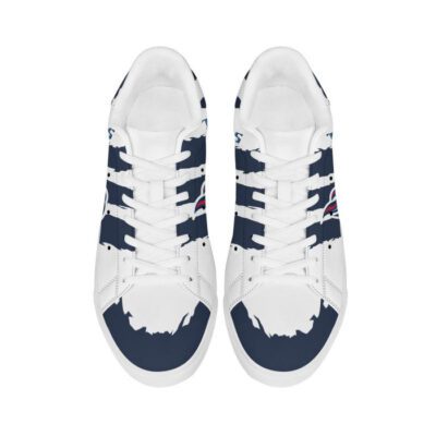 Tennessee Titans Low Top Leather Skate Shoes Tennis Shoes Sneaker For Fans White Sole 3