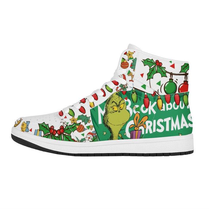 The Grinch Gift Sneaker Air Jordan 1 Custom Sneakers For Fans – Let the ...
