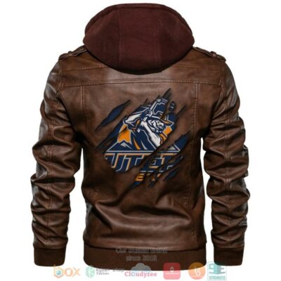 Utep Miners NCAA Brown Leather Jacket LJ2789