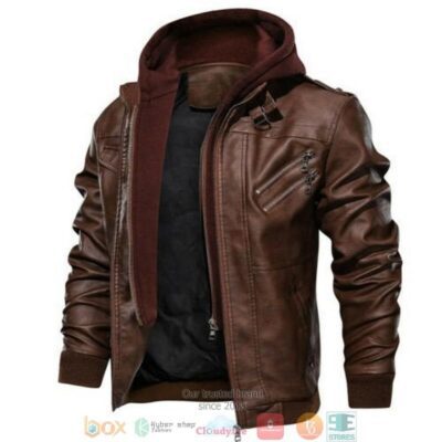 Virginia Cavaliers NCAA Football Sons Of Anarchy Brown Leather Jacket LJ2830 1