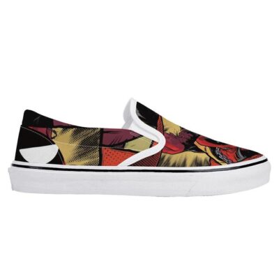 Wade Wilson Slip-On Shoes Low Top Sneaker For Fans 3 Wade Wilson Slip On Shoes Low Top Sneaker For Fans 3