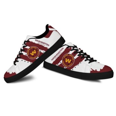 Washington Football Team Low Top Leather Stan Smith Shoes - Black Sole SST1639 2 Sneaker For Fans - Black Sole