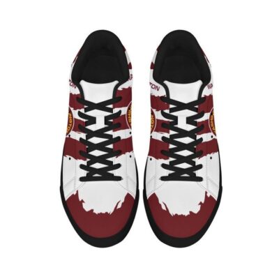 Washington Football Team Low Top Leather Stan Smith Shoes - Black Sole SST1639 3 Washington Football Team Low Top Leather Skate Shoes Tennis Shoes Sneaker For Fans Black Sole 3
