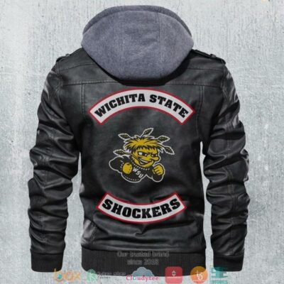 Wichita State Shockers NCAA Football Motorcycle Leather Jacket LJ2960