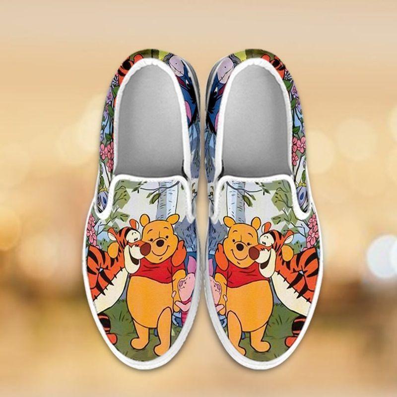 Winnie The Pooh Tigger And Pooh Bear Art Sneaker Gift For Fans Custom 