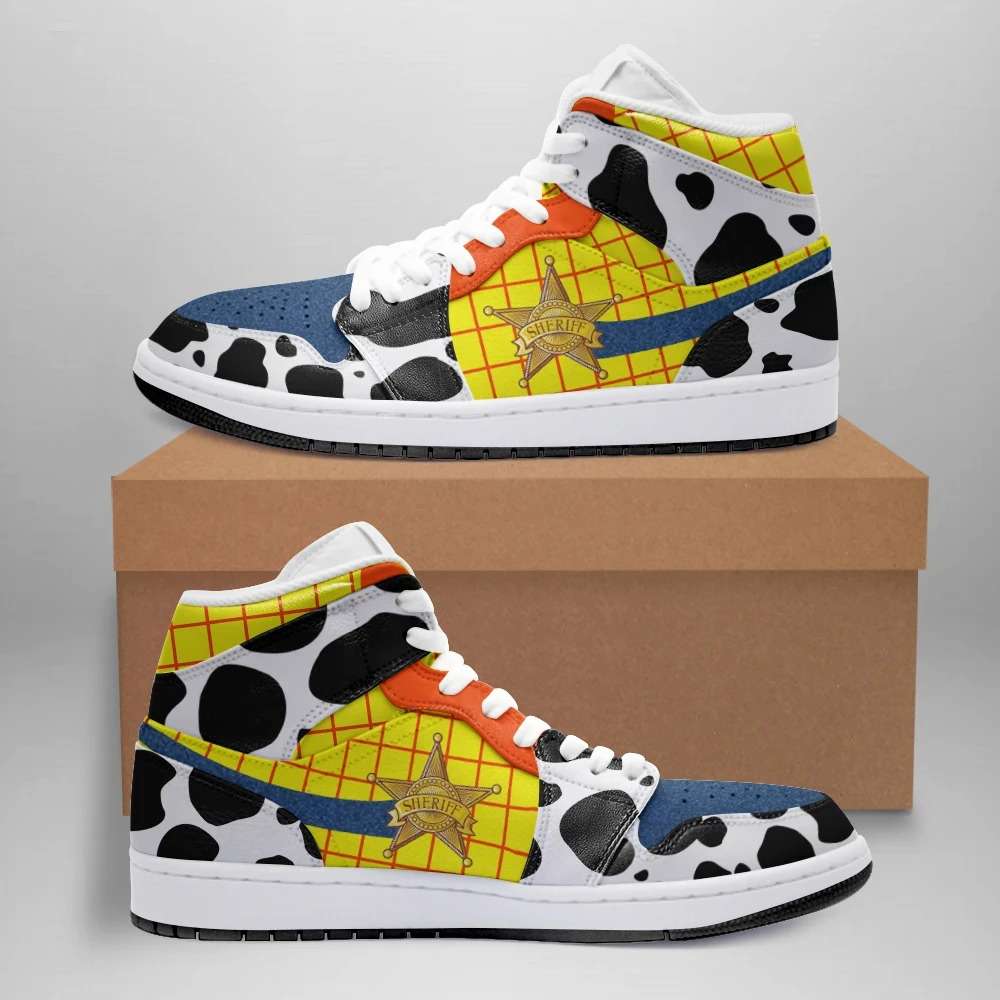 Woody Toy Story Air Jordan 1 High Top Sneakers Custom Shoes For Fans Let The Colors Inspire You 