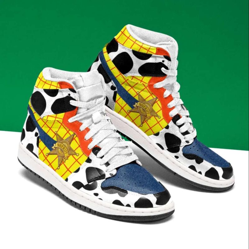 Woody Toy Story Air Jordan 1 High Top Sneakers Custom Shoes For Fans