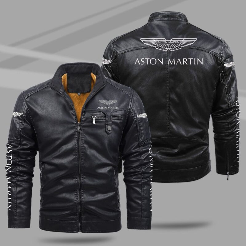 Aston Martin Fleece Leather Jacket TFLJ018