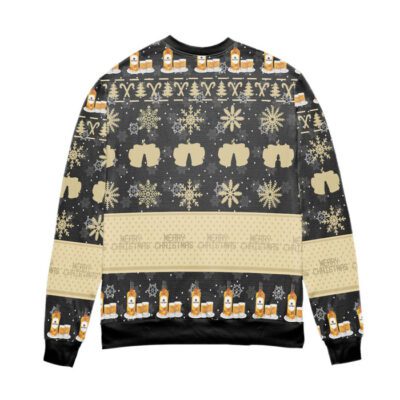 Bacardi Rum Snowflake Pattern Ugly Christmas Sweater 2