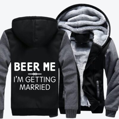 Beer Me Beer Fleece Zip Hoodie Jacket 2