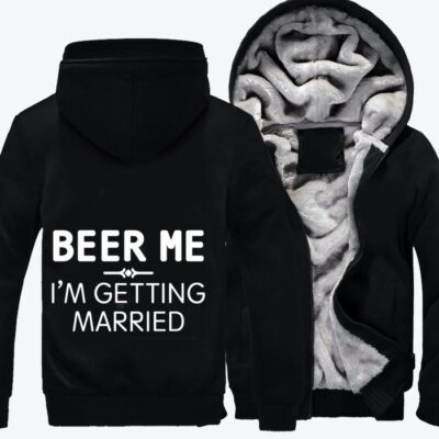 Beer Me Beer Fleece Zip Hoodie Jacket 3