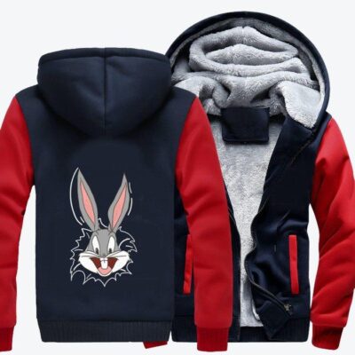 Bugs Bunny What Is Up Doc Looney Tunes Fleece Zip Hoodie Jacket 1 Bugs Bunny What Is Up Doc Looney Tunes Fleece Zip Hoodie Jacket 1