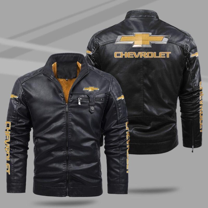 Chevrolet Fleece Leather Jacket TFLJ027