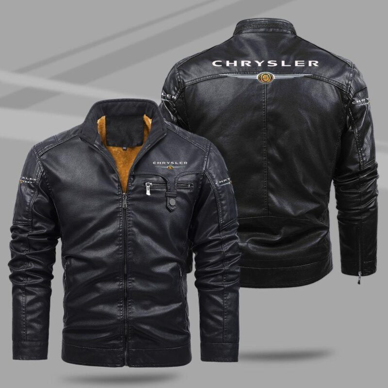 Chrysler Fleece Leather Jacket TFLJ008