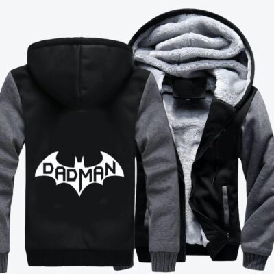 Dadman Fathers Day Fleece Zip Hoodie Jacket 2