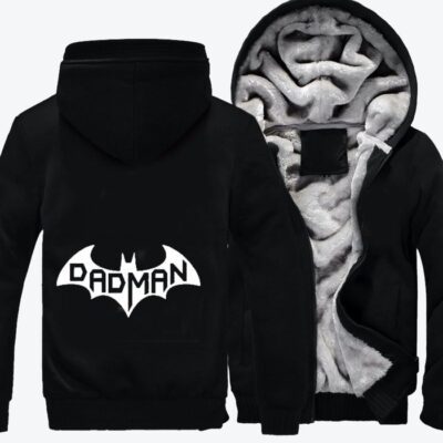 Dadman Fathers Day Fleece Zip Hoodie Jacket 3