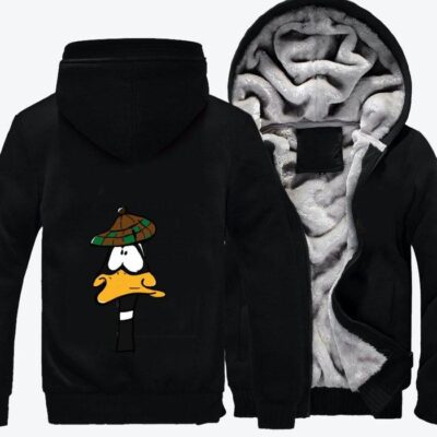 Daffy Duck Goes Golfing Looney Tunes Fleece Zip Hoodie Jacket 3
