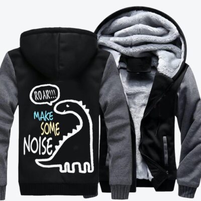 Dinosaur Make Some Noise Jurassic World Fleece Zip Hoodie Jacket 2