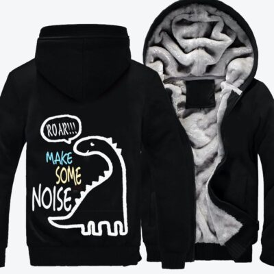 Dinosaur Make Some Noise Jurassic World Fleece Zip Hoodie Jacket 3