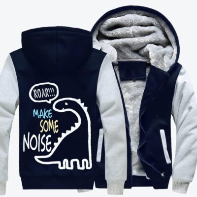Dinosaur Make Some Noise Jurassic World Fleece Zip Hoodie Jacket