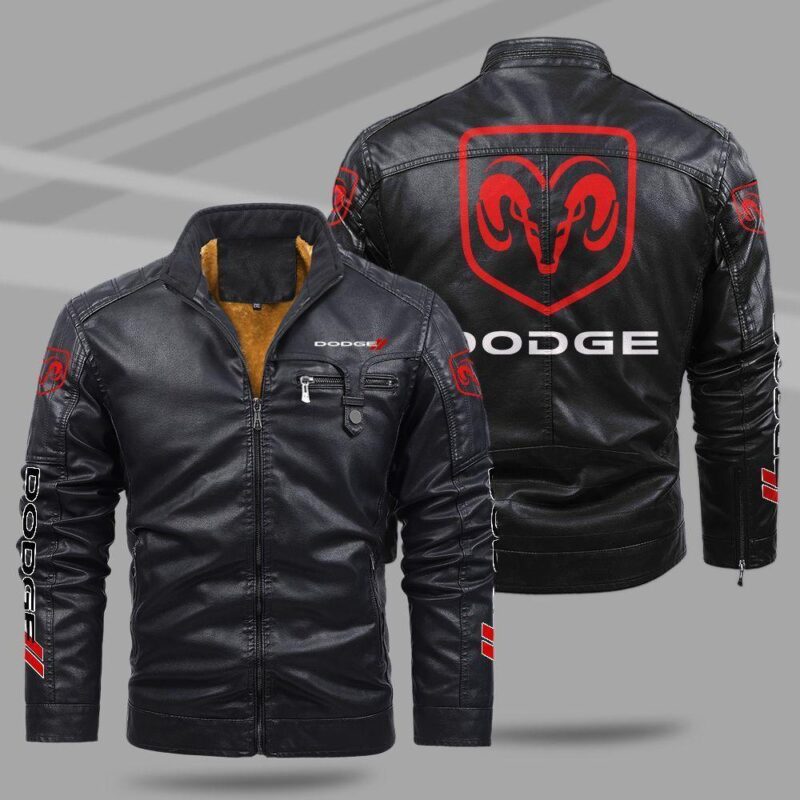 Dodge Fleece Leather Jacket TFLJ011