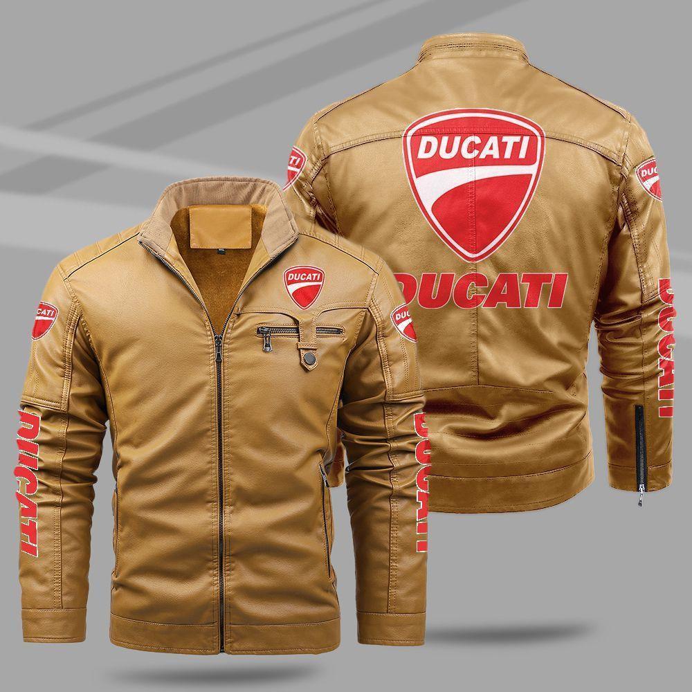Ducati Fleece Leather Jacket TFLJ002 – Let the colors inspire you!